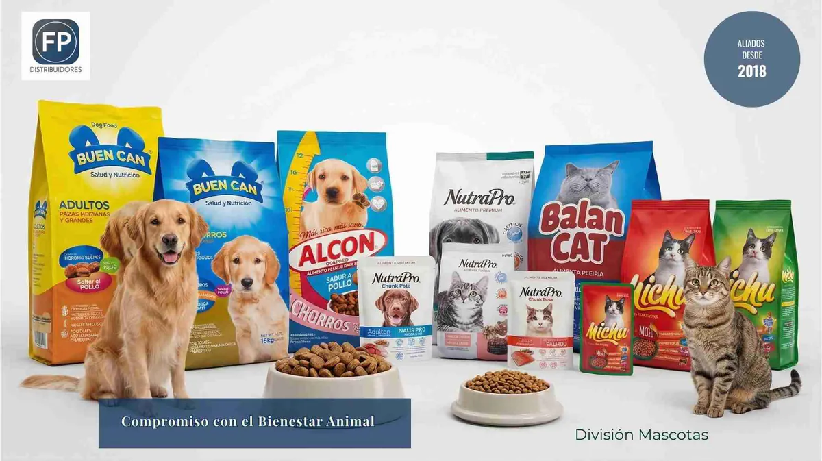 Alimentos para mascotas distribuidos por Agripac